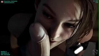 Jill sucks scáth coileach